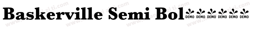 Baskerville Semi Bol字体转换